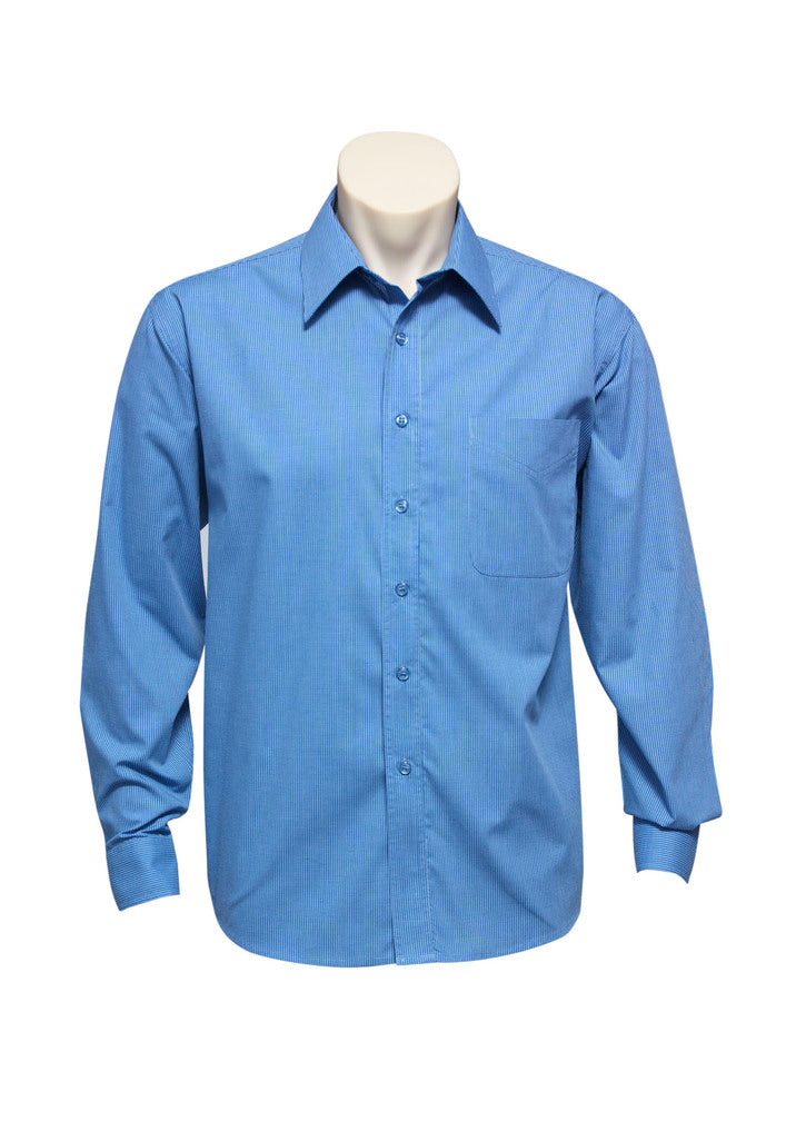 Long Sleeve Mens Micro Check Shirt