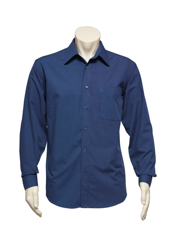Long Sleeve Mens Micro Check Shirt