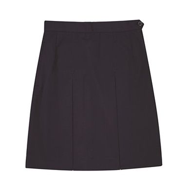 Navy Pleated Skirt