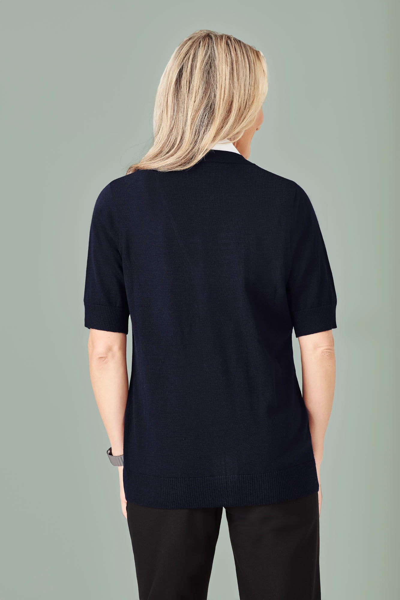 Womens Zip Front Short Sleeve Cardigan