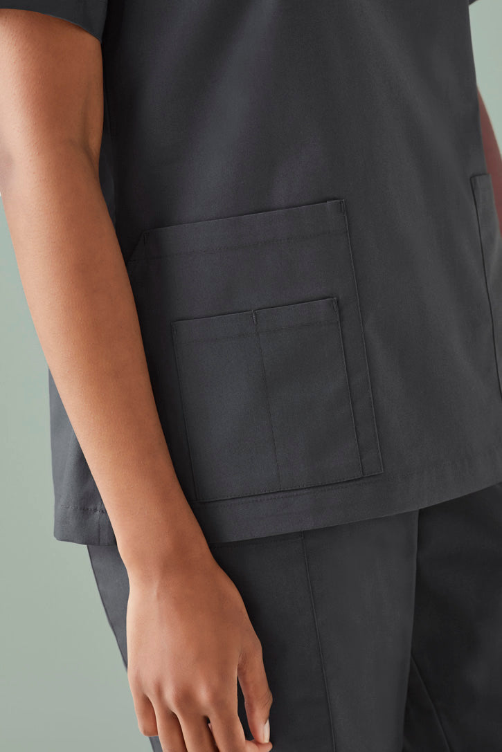 Pockets on Ladies Scrub Top