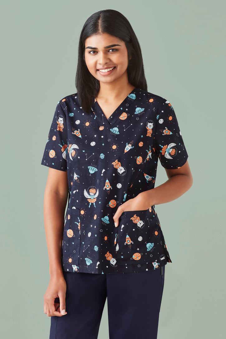 Ladies Pattern scrub top