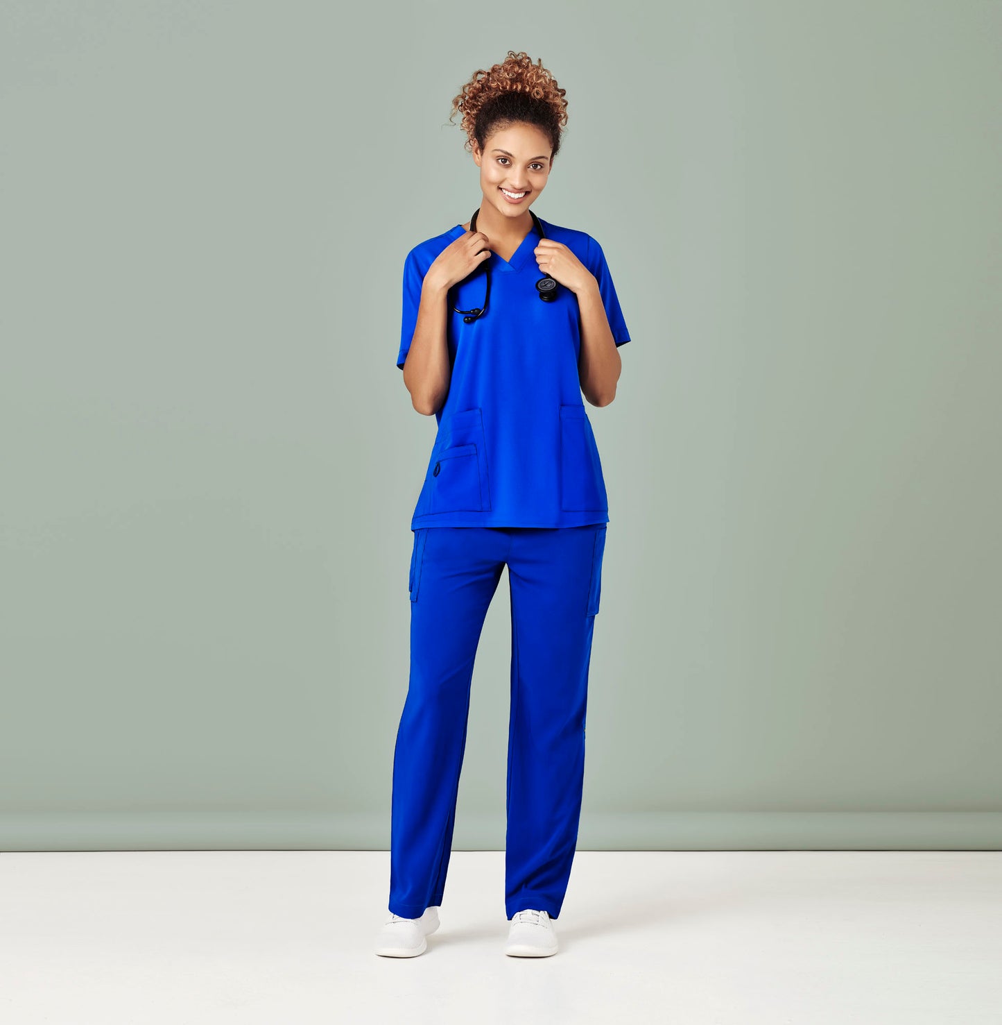 Womens Easy Fit V-Neck Scrub Top