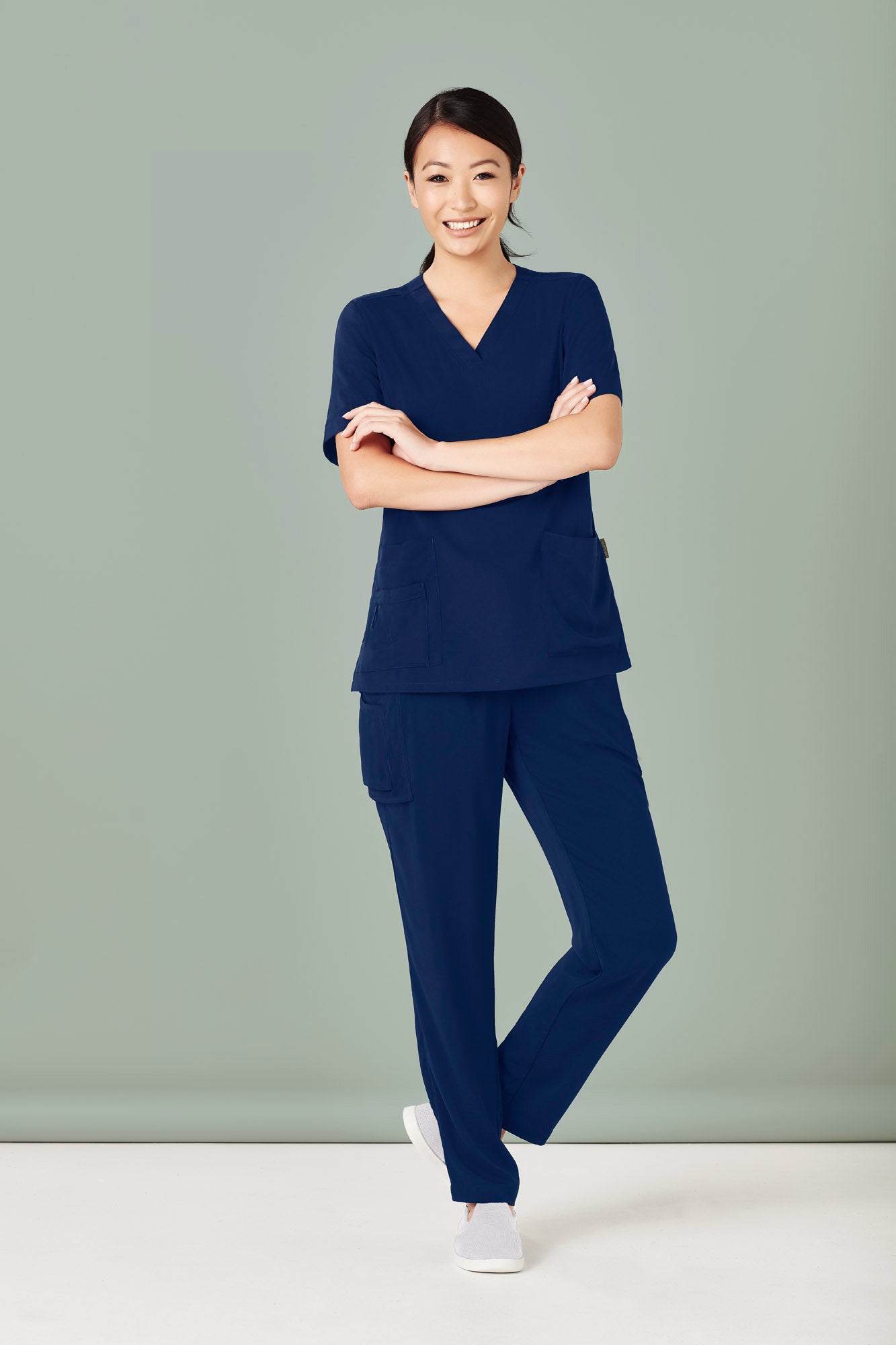 Womens Easy Fit V-Neck Scrub Top