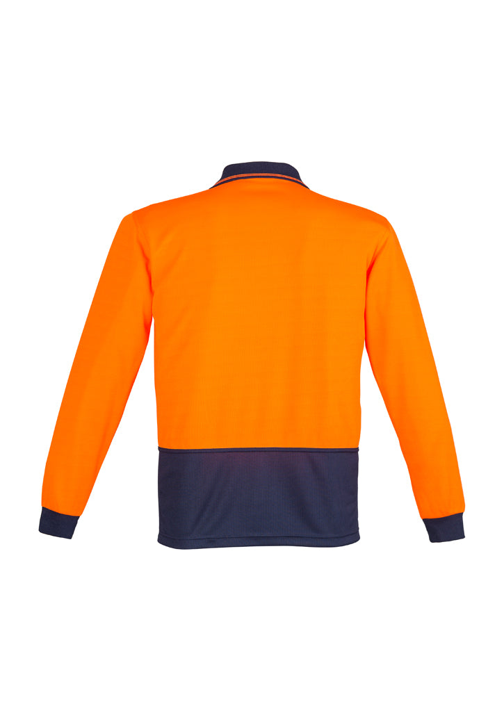 Syzmik Zh232 Unisex Hi Vis Basic Spliced Polo - Long Sleeve