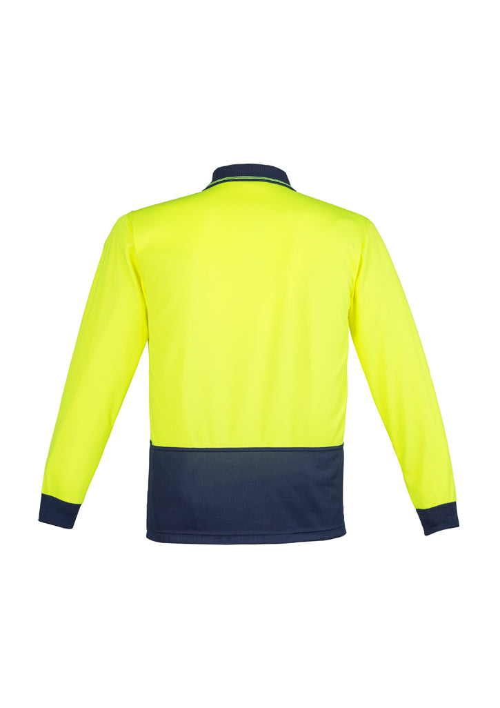 Syzmik Zh232 Unisex Hi Vis Basic Spliced Polo - Long Sleeve