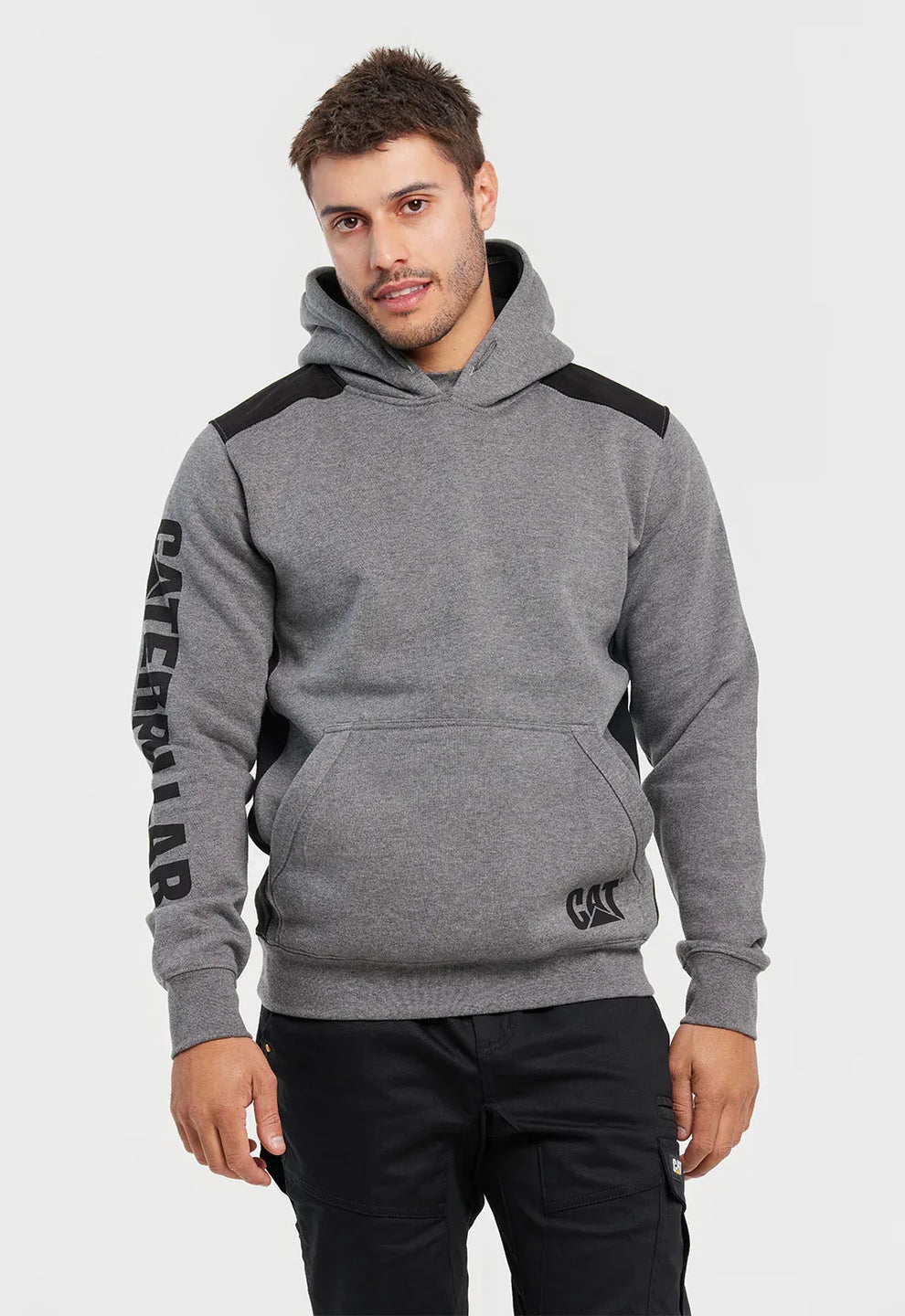 Cat Logo Panel Hooded Sweatshirt