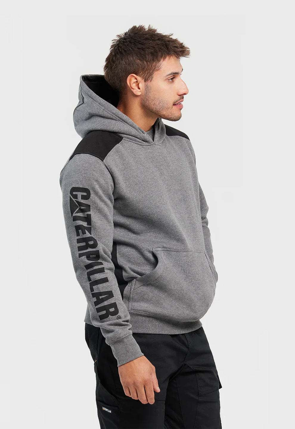 Cat Logo Panel Hooded Sweatshirt