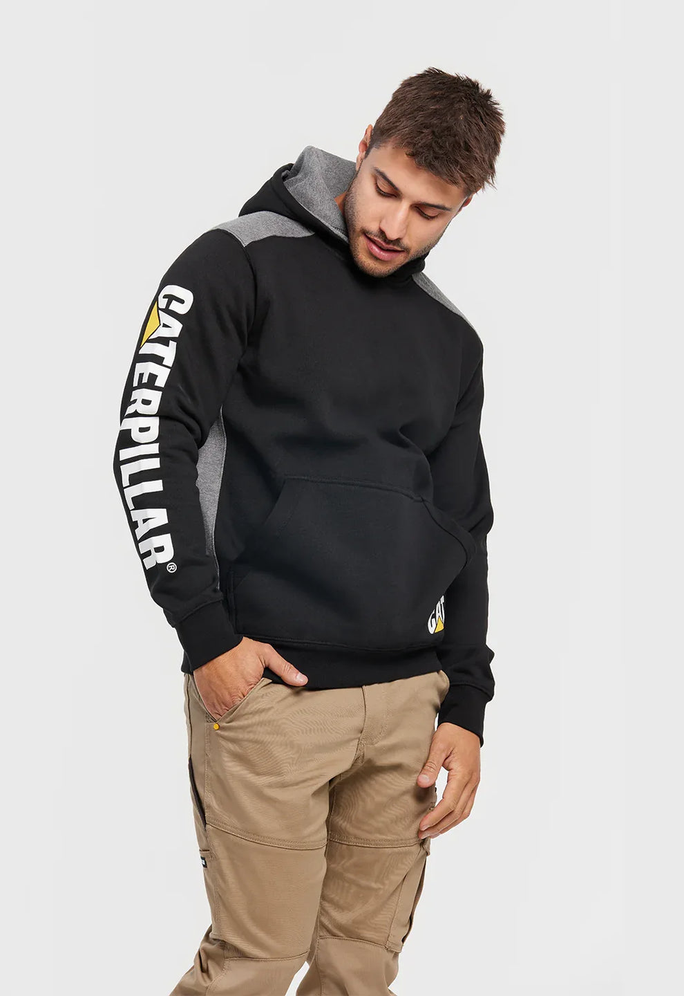 Cat Logo Panel Hooded Sweatshirt