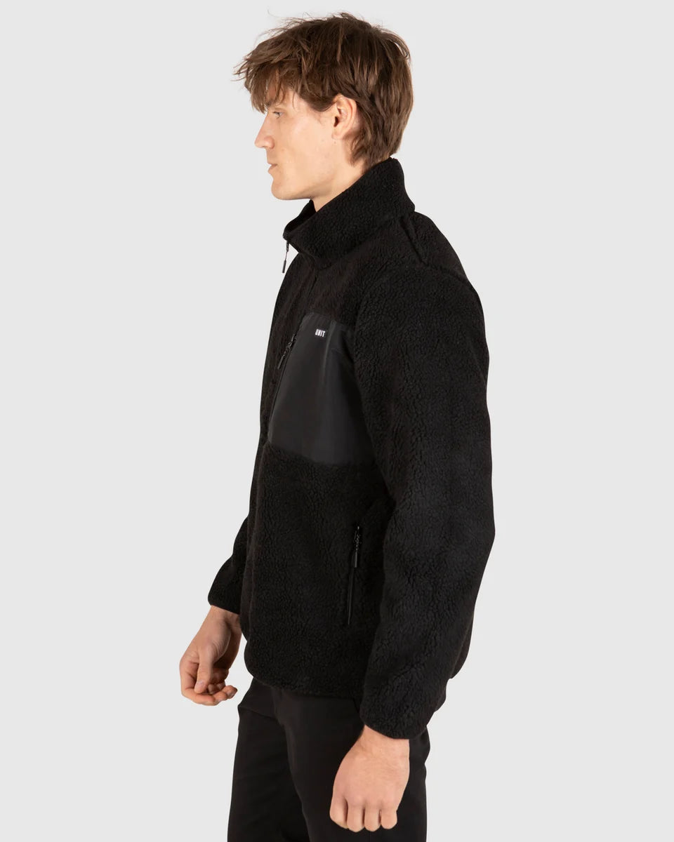 Unit Mens Teddy Fleece Jacket - District