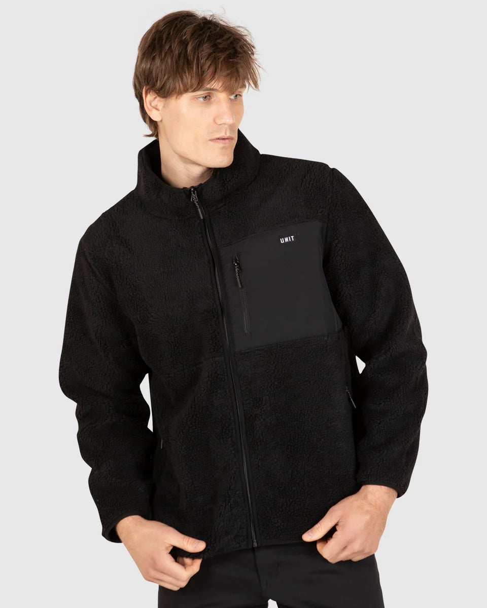 Unit Mens Teddy Fleece Jacket - District