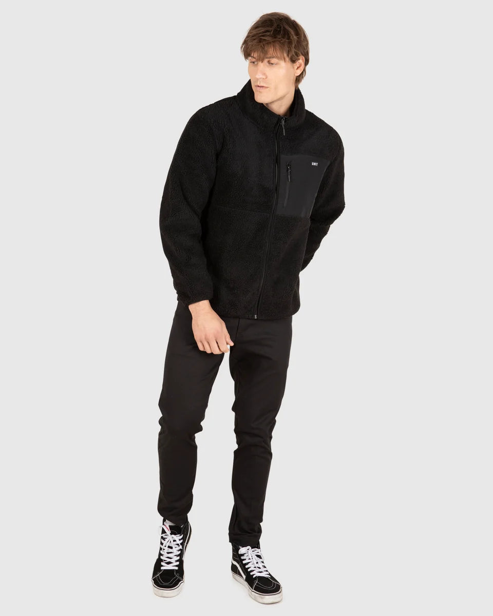 Unit Mens Teddy Fleece Jacket - District