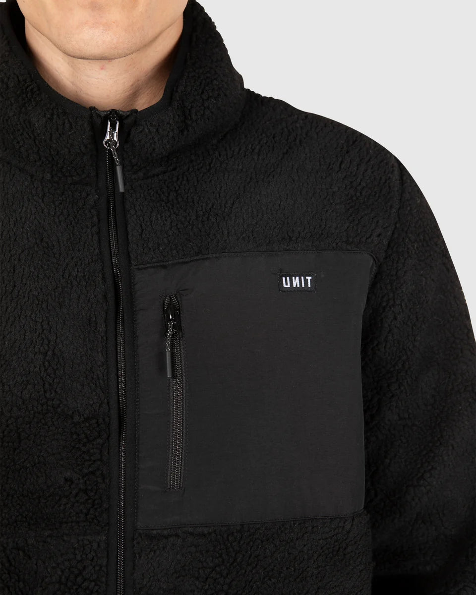 Unit Mens Teddy Fleece Jacket - District