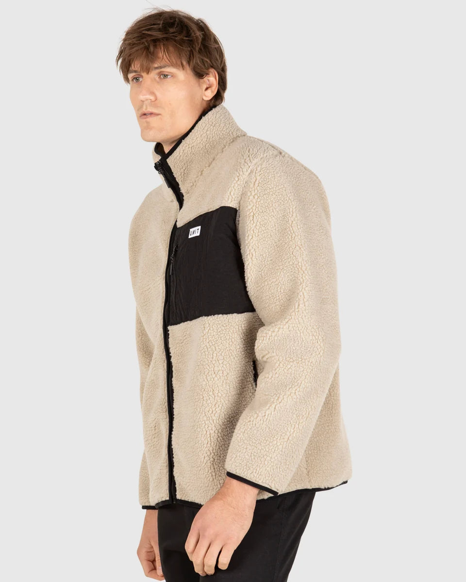 Unit Mens Teddy Fleece Jacket - Claim