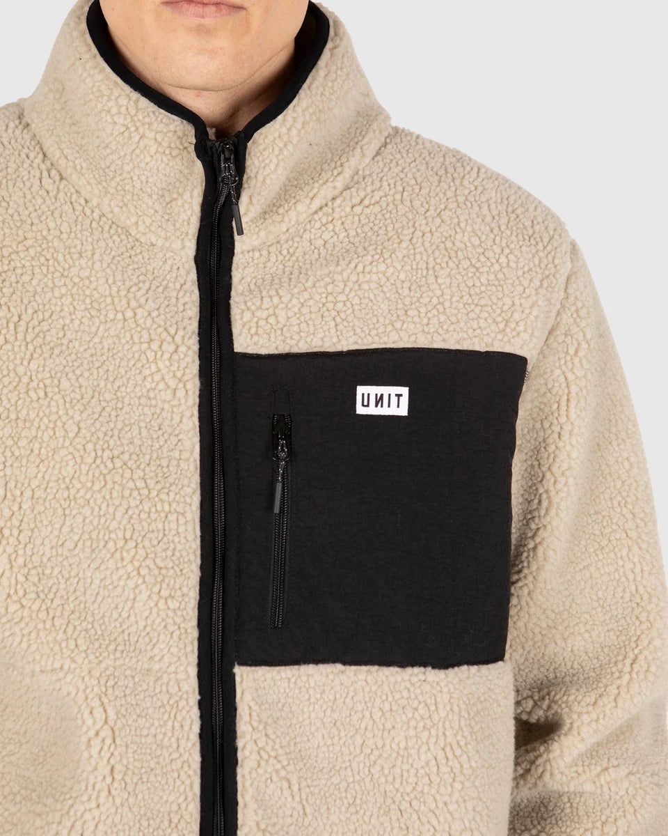 Unit Mens Teddy Fleece Jacket - Claim