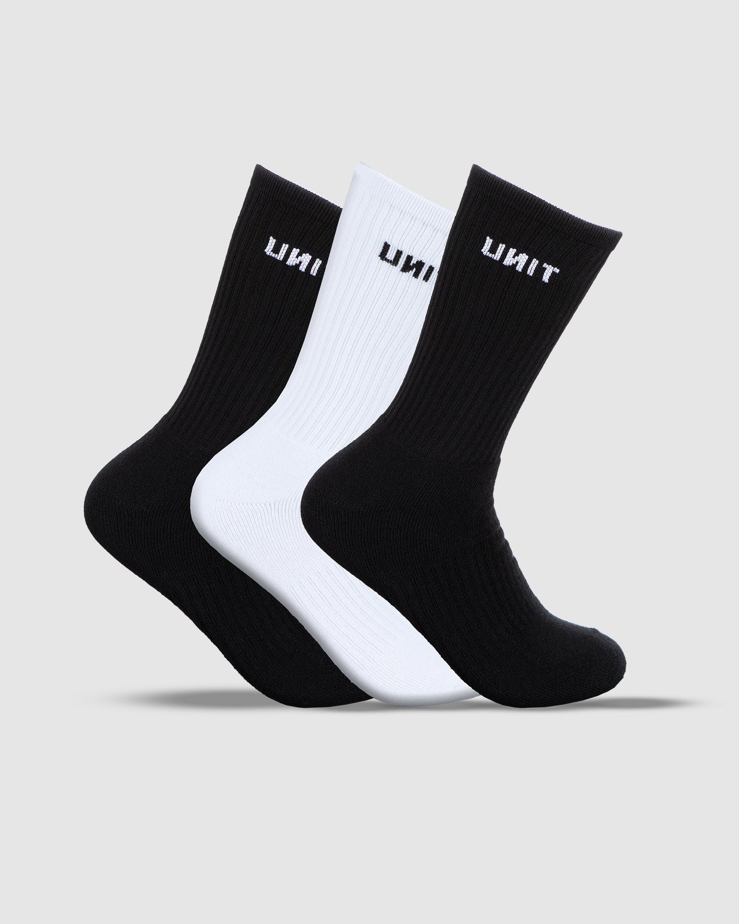 Unit Mens Socks - Cotton Crew - 3 Pack