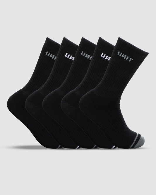Unit Mens Socks - Bamboo Crew - 5 Pack
