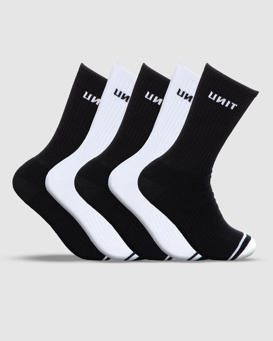 Unit Mens Socks - Bamboo Crew - 5 Pack