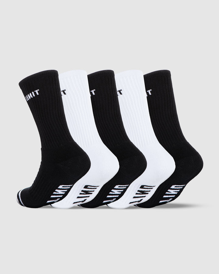 Unit Mens Socks - Bamboo Crew - 5 Pack