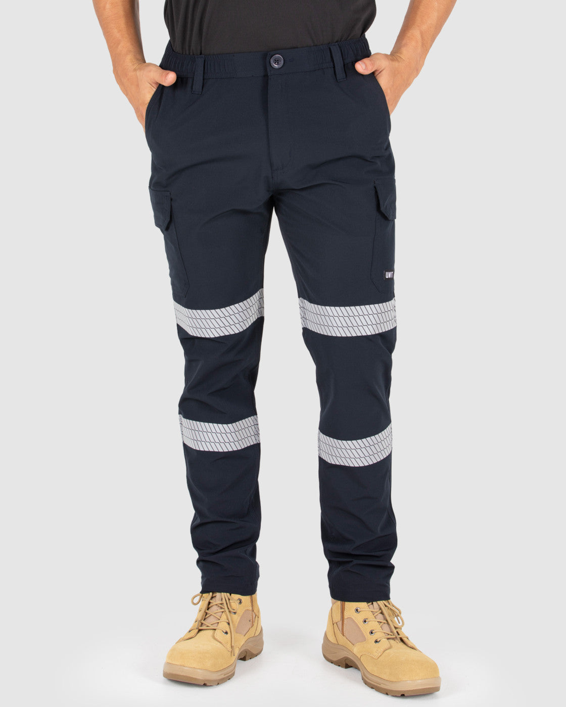 Unit Mens Cargo Pants - Reflective - Flexlite Utility