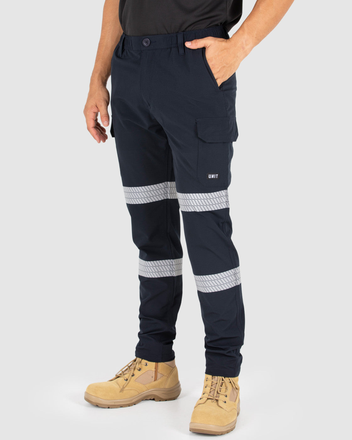 Unit Mens Cargo Pants - Reflective - Flexlite Utility
