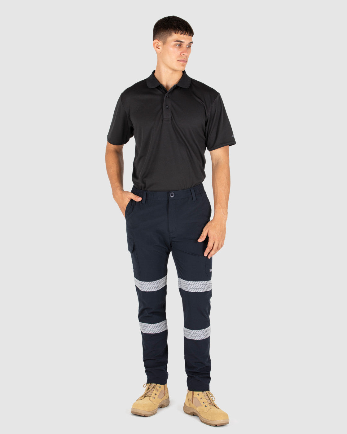 Unit Mens Cargo Pants - Reflective - Flexlite Utility