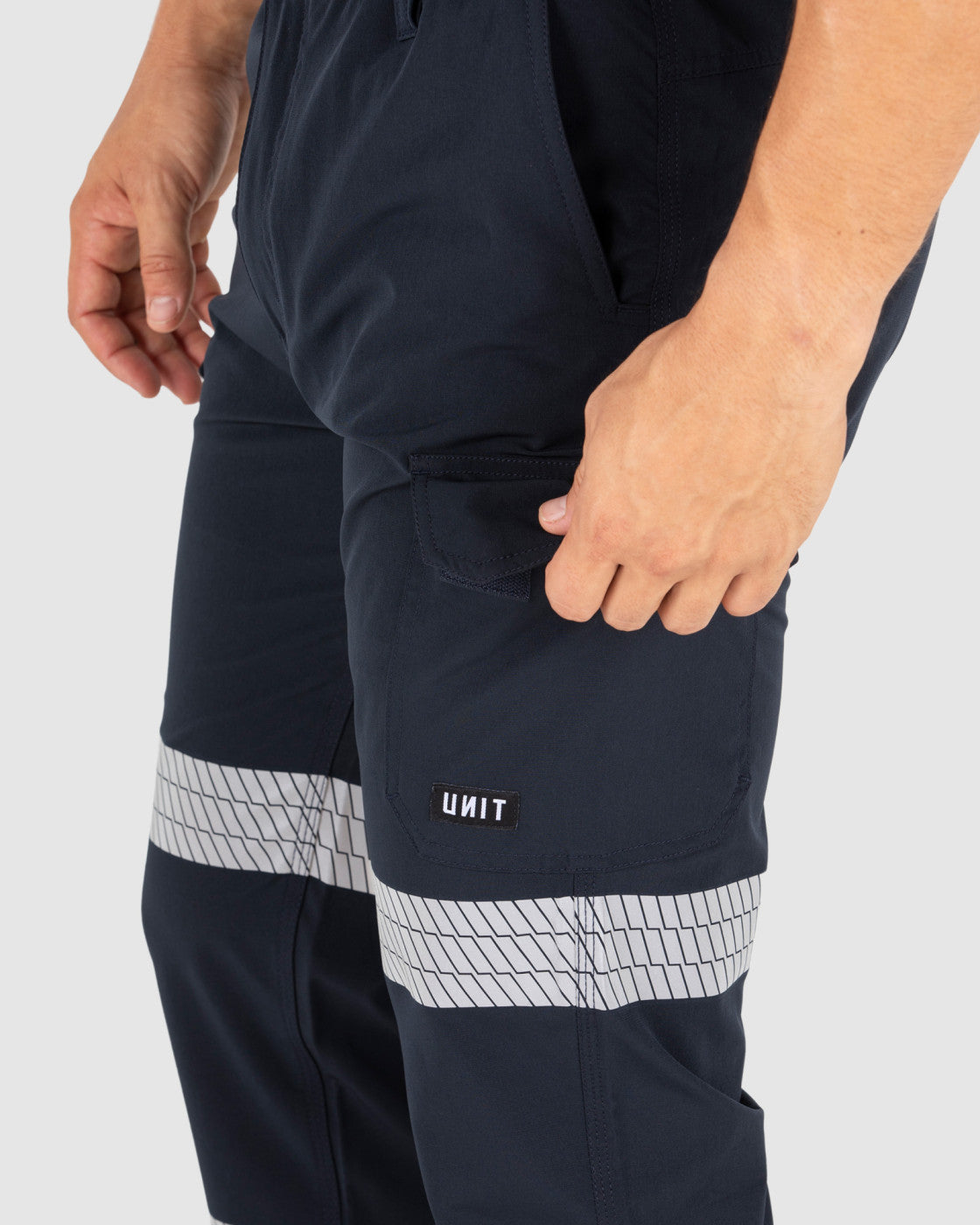 Unit Mens Cargo Pants - Reflective - Flexlite Utility