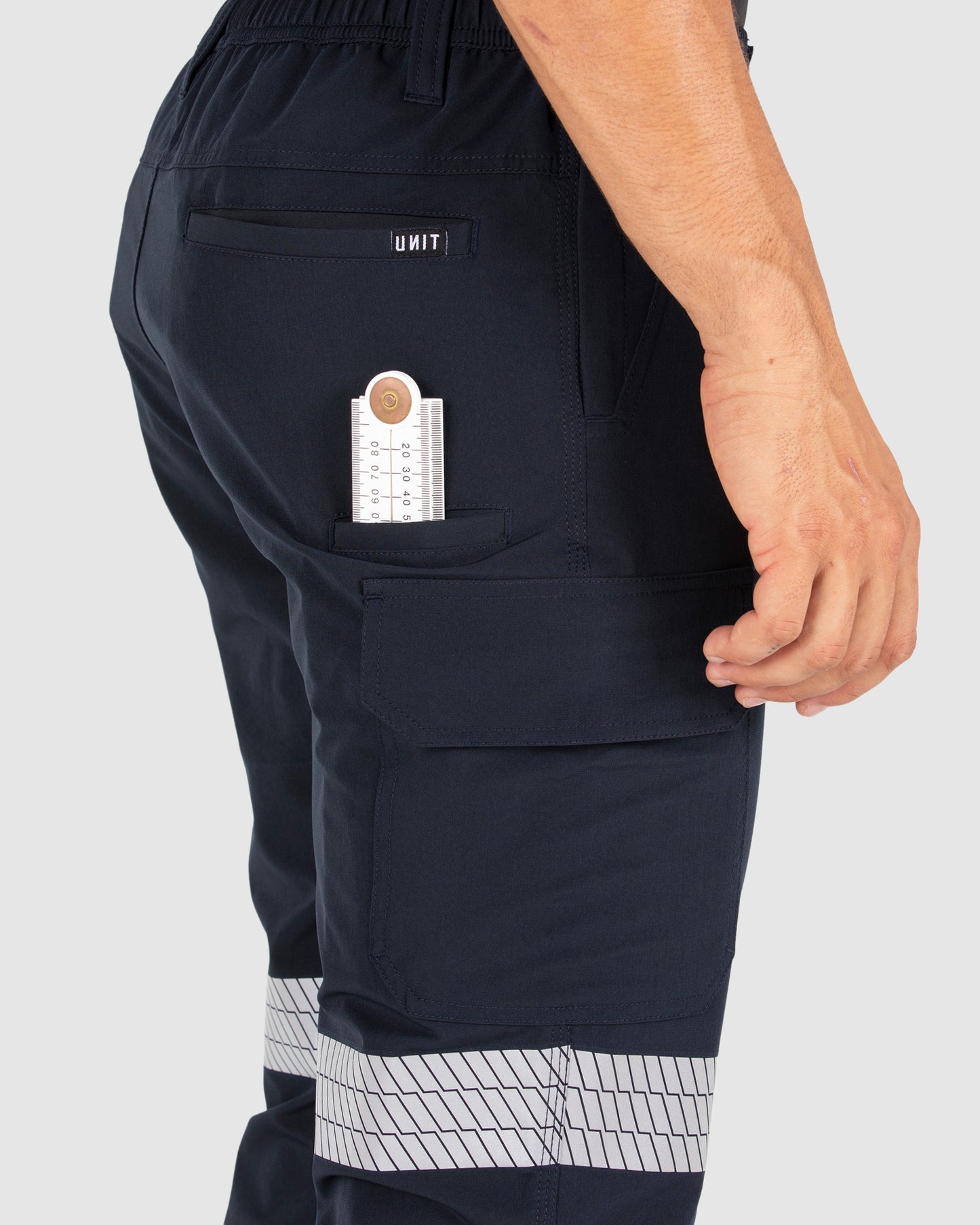 Unit Mens Cargo Pants - Reflective - Flexlite Utility