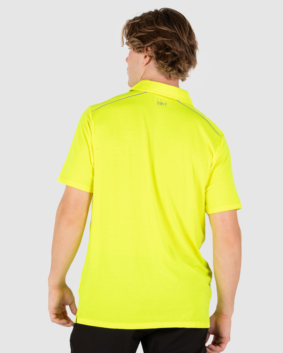 Unit Mens Polo - Hi Vis - Elite Flex