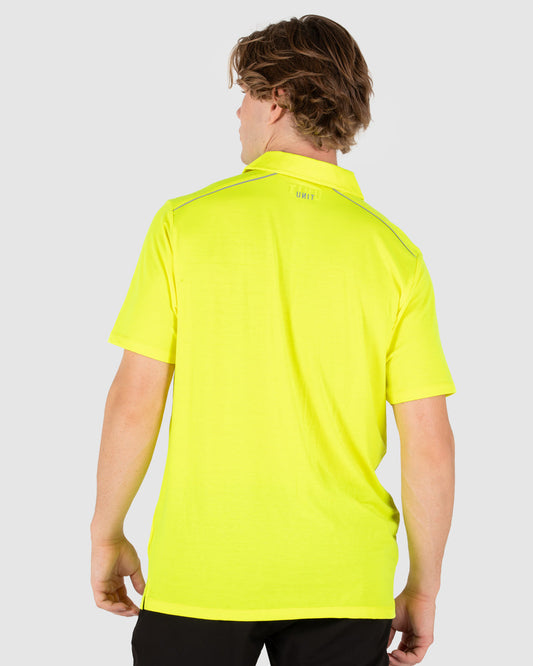 Unit Mens Polo - Hi Vis - Elite Flex