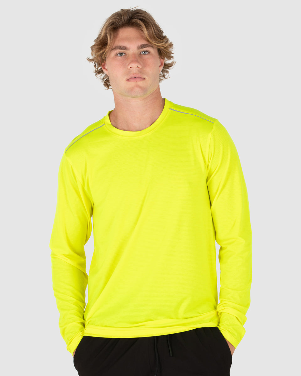 Unit Mens Tee L/S - Hi Vis - Elite Flex
