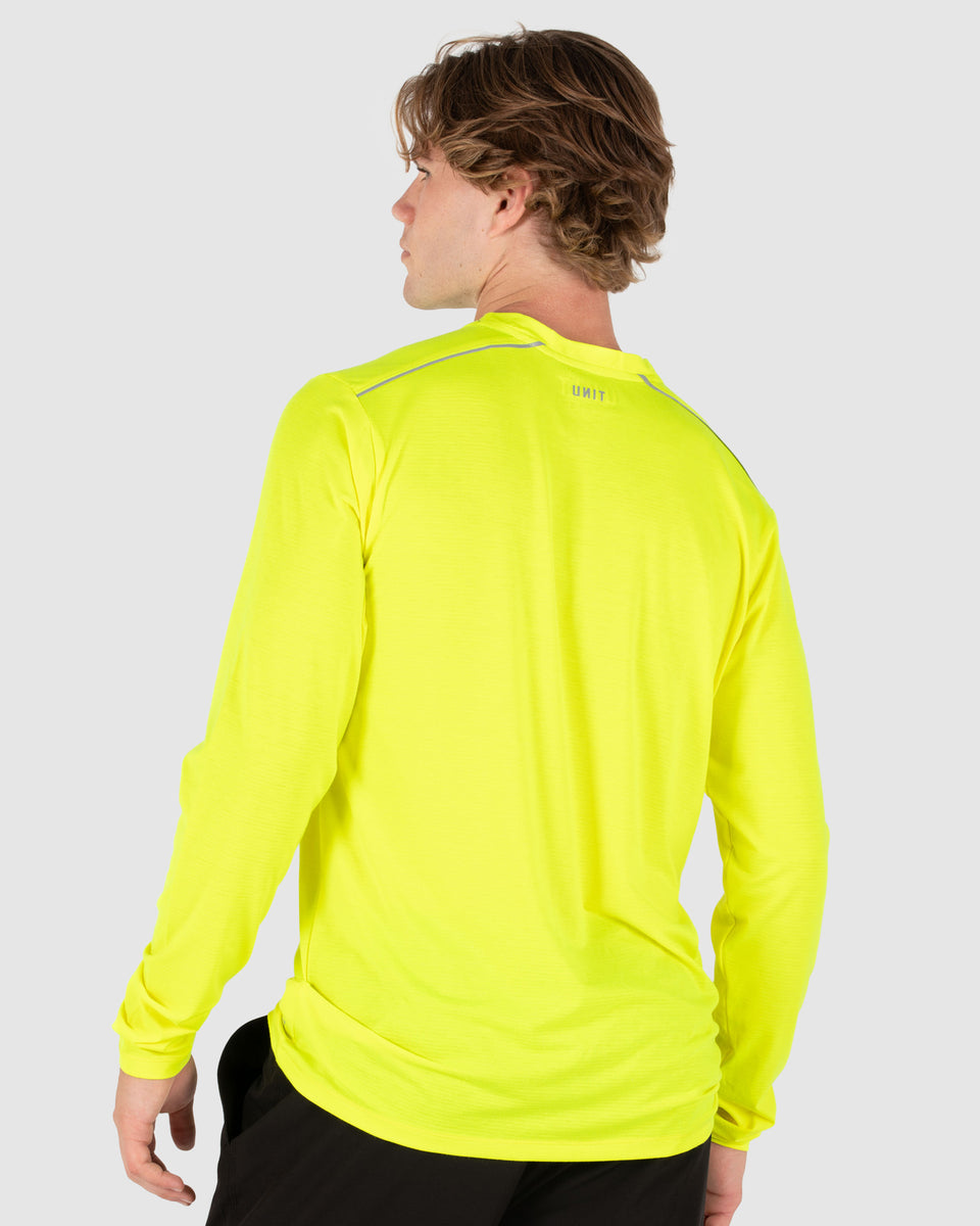 Unit Mens Tee L/S - Hi Vis - Elite Flex