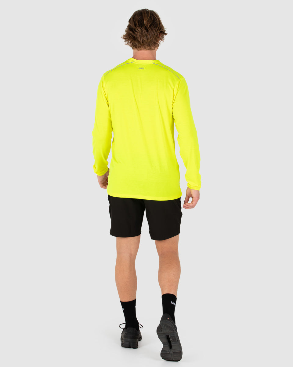 Unit Mens Tee L/S - Hi Vis - Elite Flex