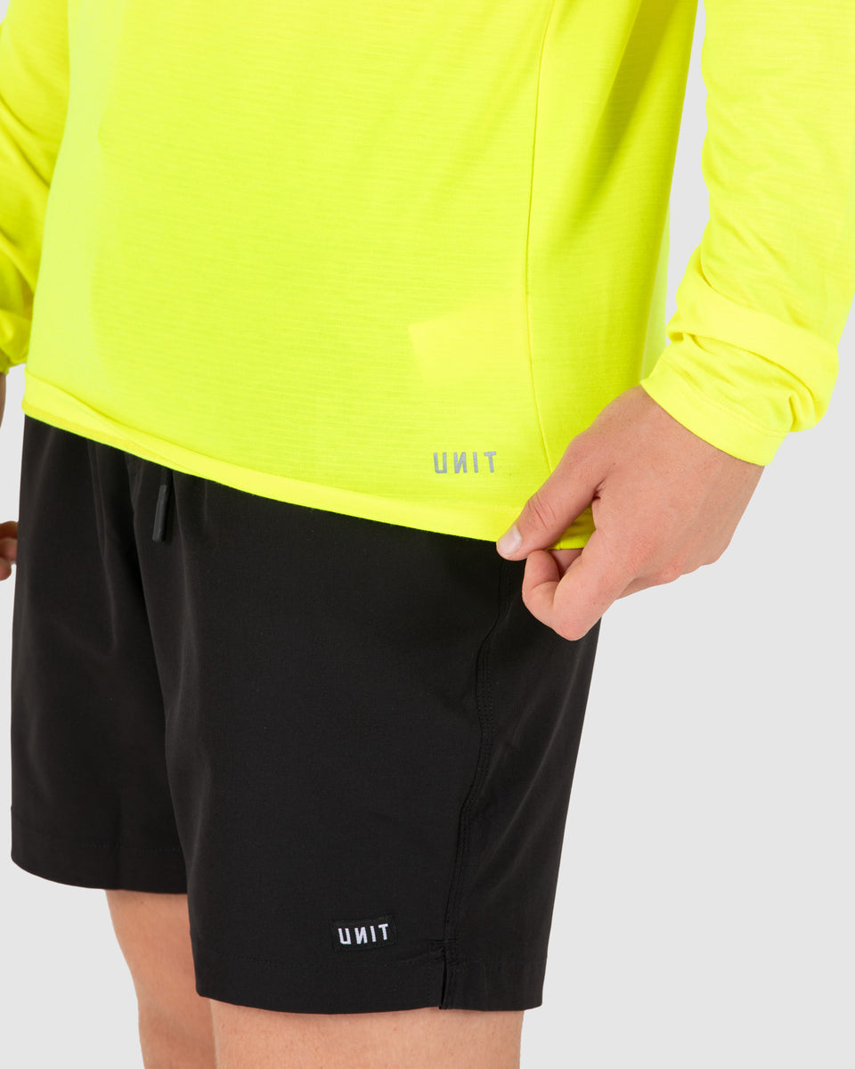 Unit Mens Tee L/S - Hi Vis - Elite Flex