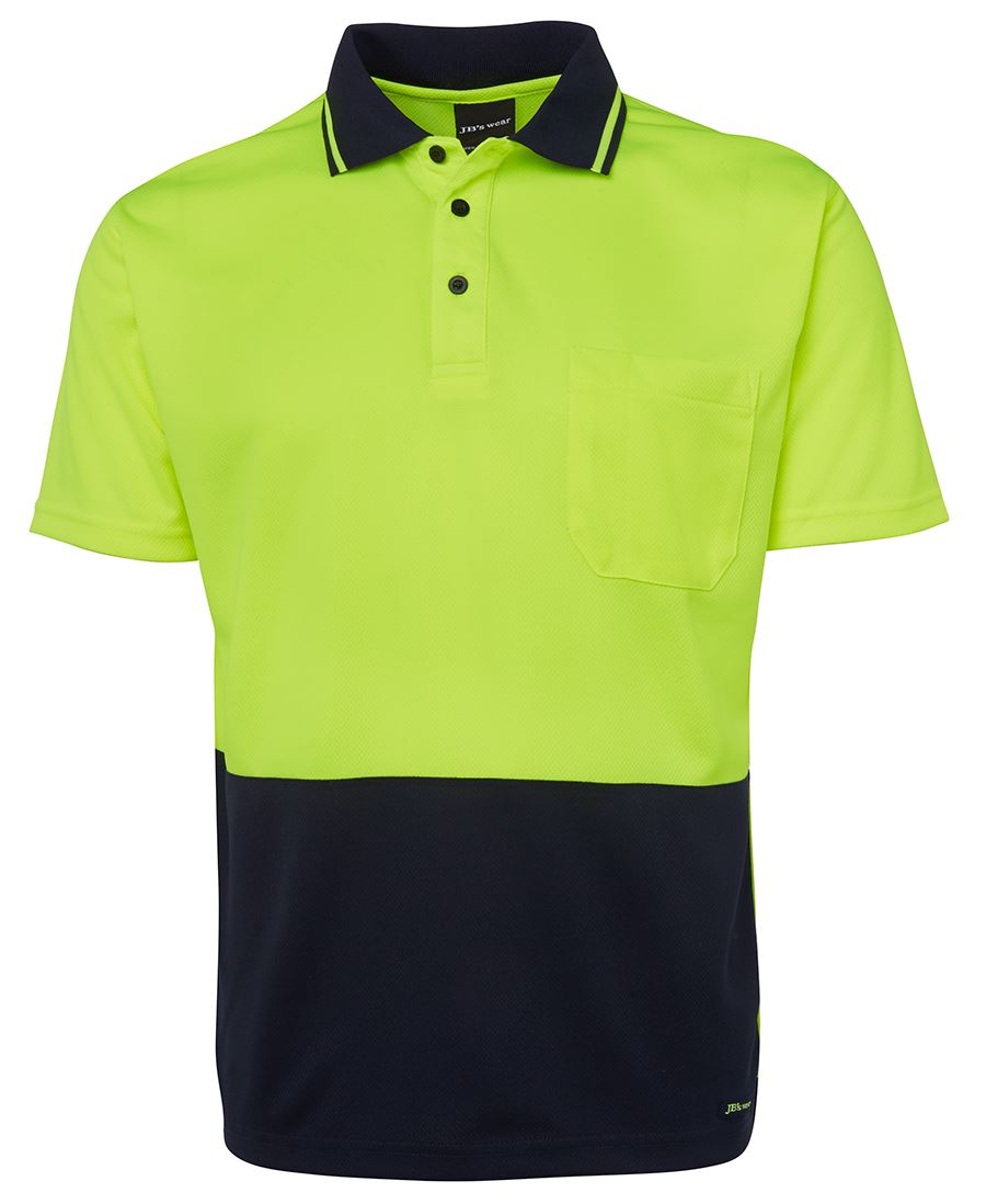 Hi Vis Non Cuff Tradie Polo