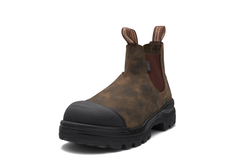 RotoFlex Rustic Brown Water Resistant Elastic Sided Steel Safety Boot