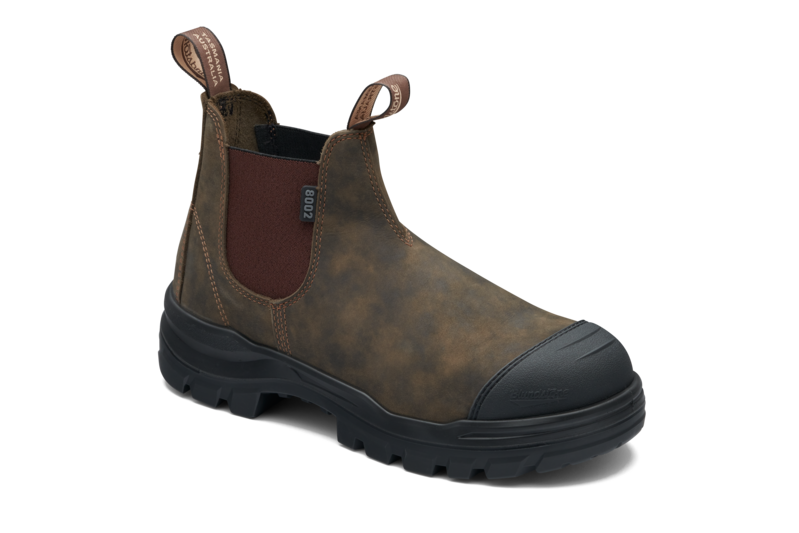 RotoFlex Rustic Brown Water Resistant Elastic Sided Steel Safety Boot