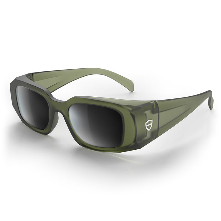 SafeStyle Auras Matte Moss Green Frame Grey Polarised Lens