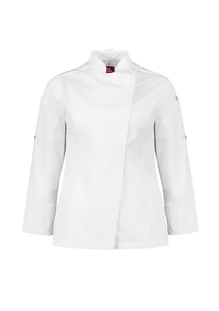 Womens Alfresco Long Sleeve Zip Chef Jacket
