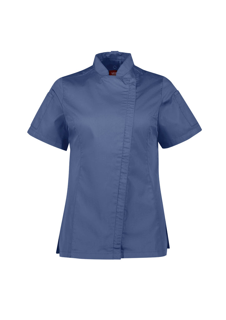 Womens Alfresco Short Sleeve Zip Chef Jacket