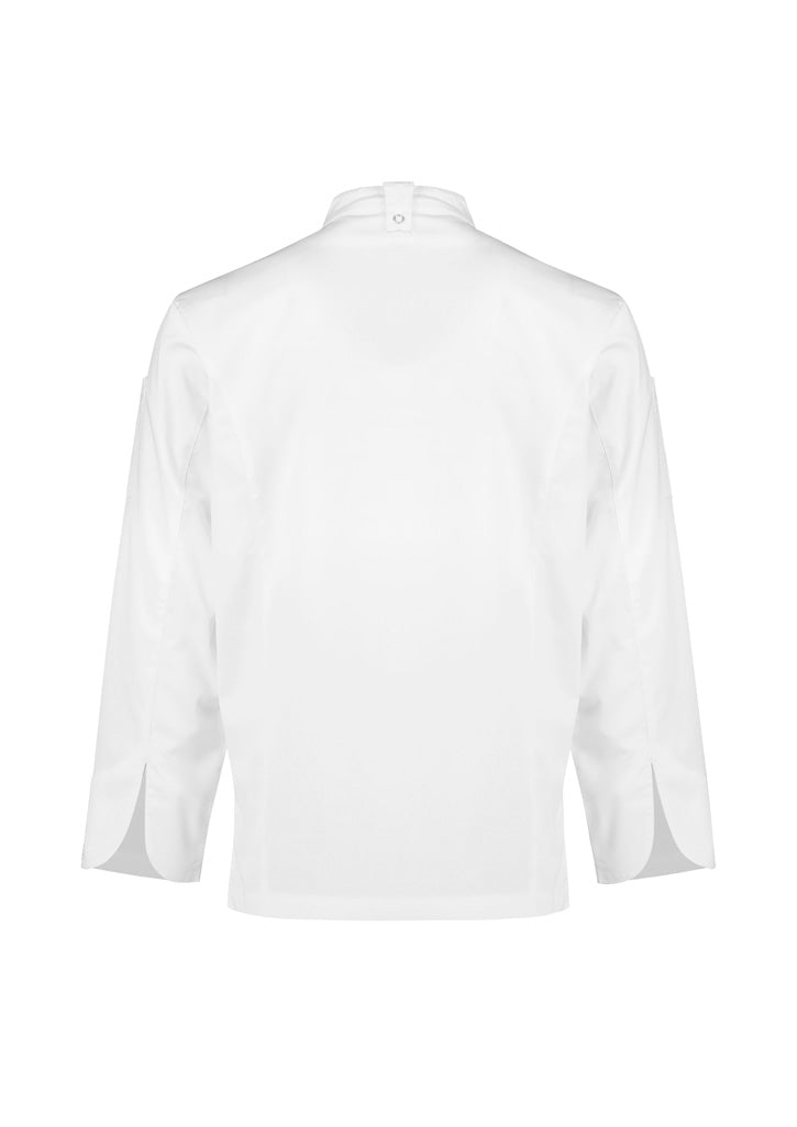 Mens Alfresco Long Sleeve Zip Chef Jacket