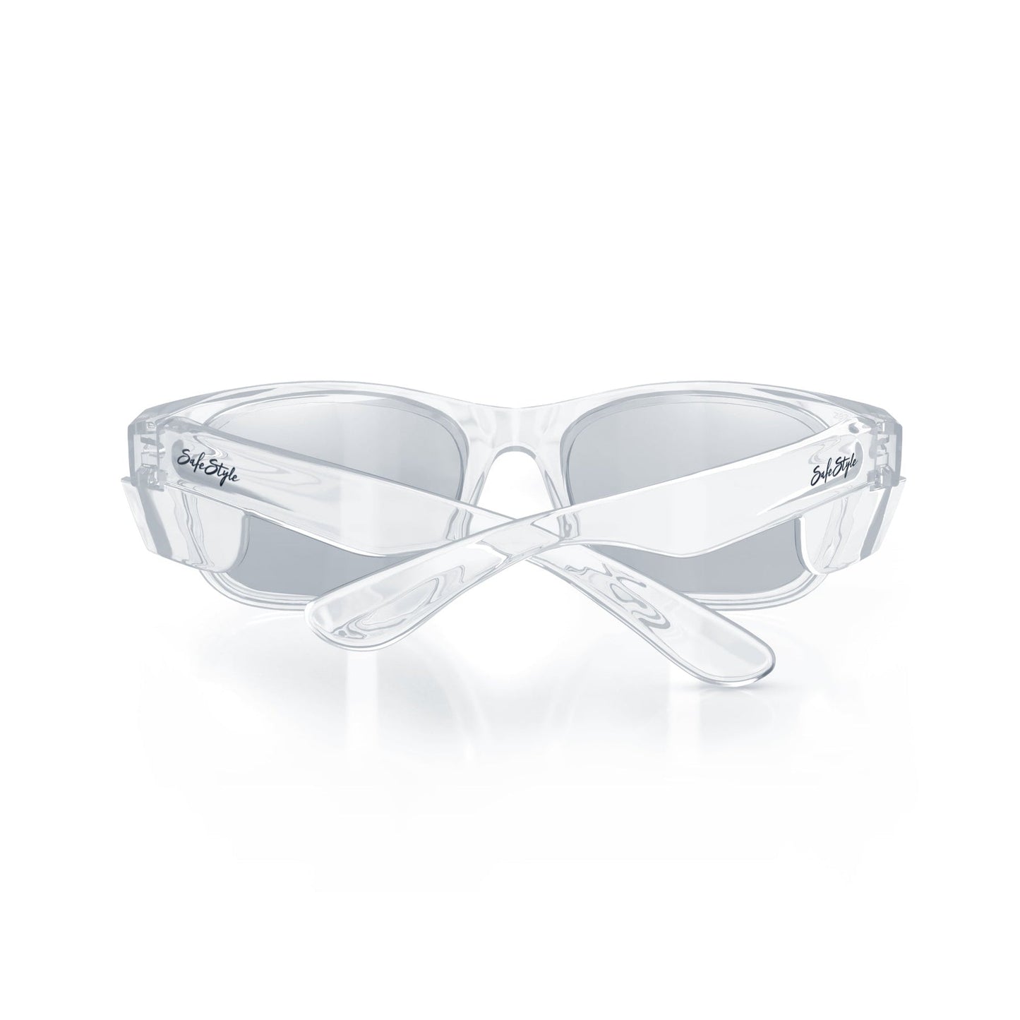 Classic Clear Frame Photochromic Hybrid Safety Glasses