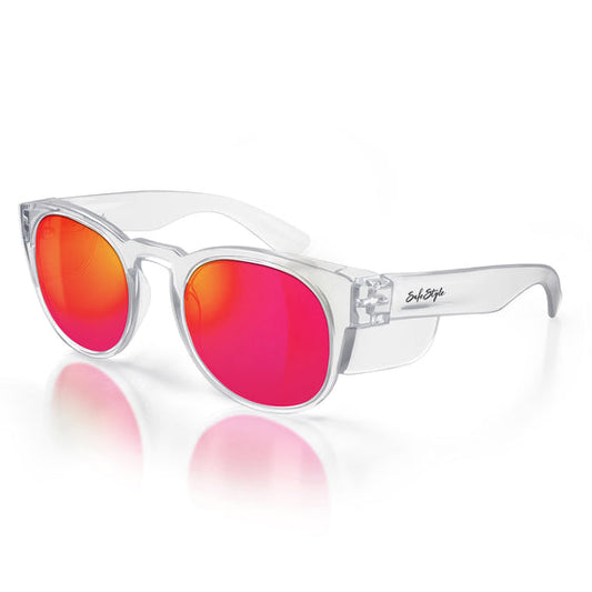 Cruisers Clear Frame/Mirror Red Polarised UV400