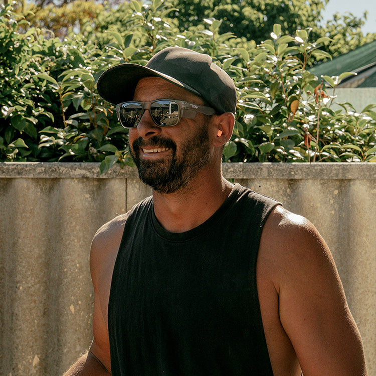 Fusions Matte Graphite Frame Grey Polarised Lens