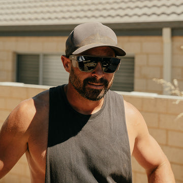 Primes Matte Graphite Frame Grey Polarised Lens