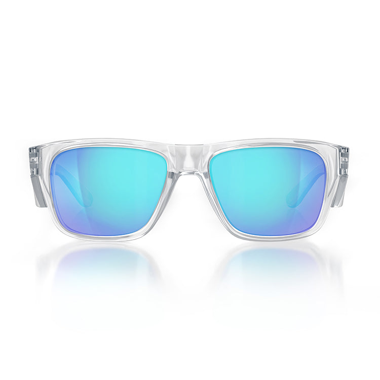 Fusions Clear Frame/Mirror Blue Polarised UV400