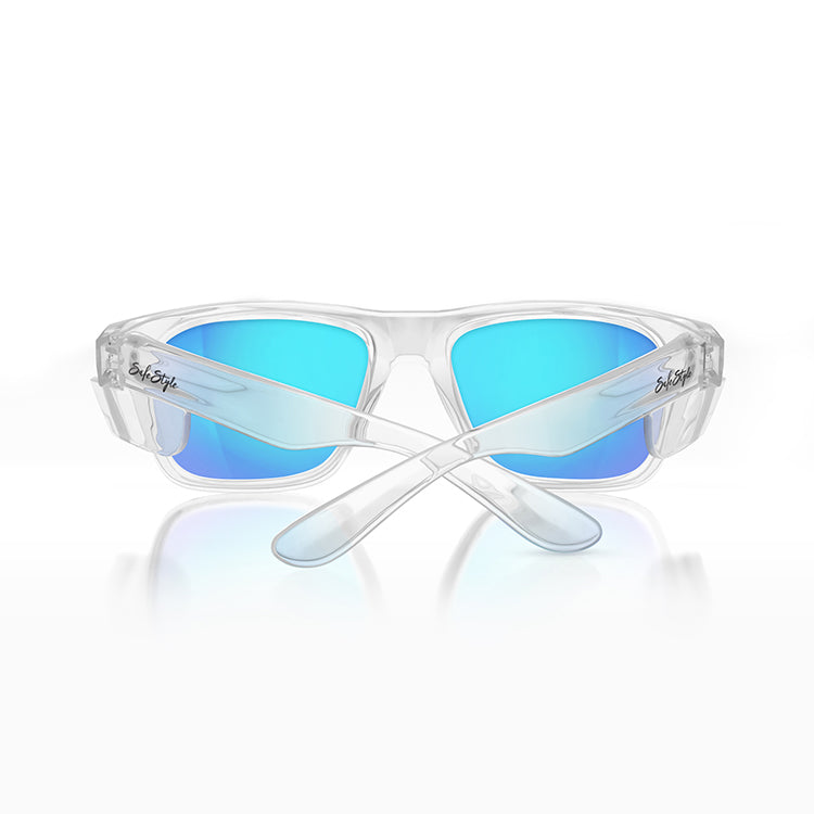 Fusions Clear Frame/Mirror Blue Polarised UV400