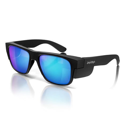 Fusions Matte Black Frame/Mirror Blue Polarised UV400