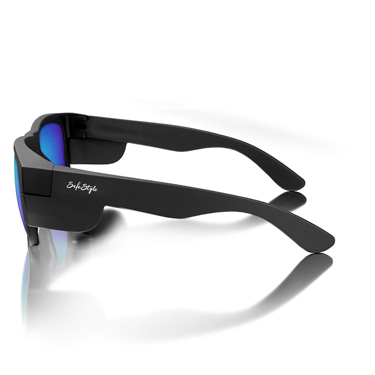 Fusions Matte Black Frame/Mirror Blue Polarised UV400