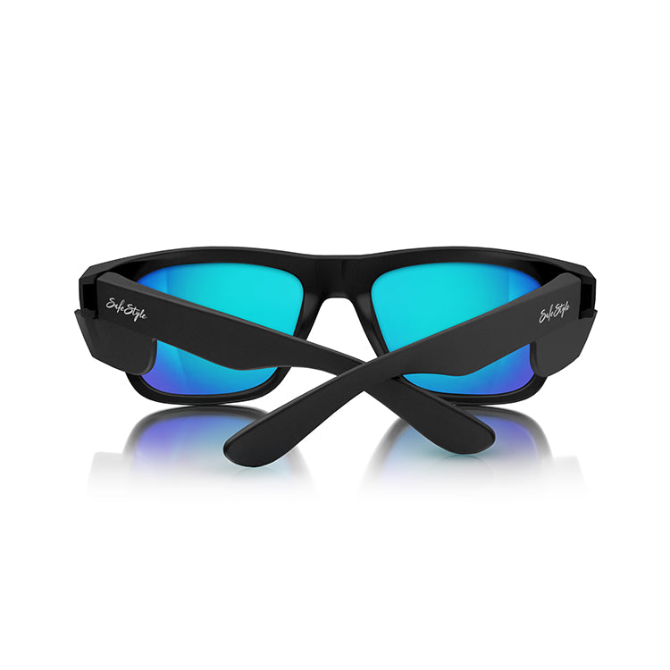 Fusions Matte Black Frame/Mirror Blue Polarised UV400